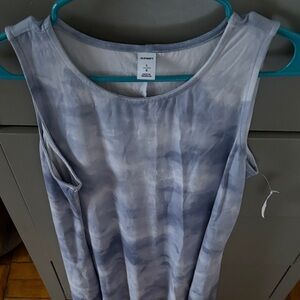 Old Navy Gray Tie-Dye Sleeveless Top